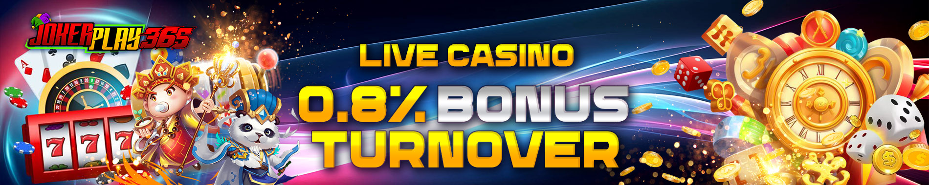 BONUS ROLLINGAN HARIAN CASINO 0.8%